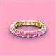 4 - Laida 3.40 mm Pink Sapphire Eternity Band 