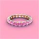 4 - Laida 3.40 mm Pink Sapphire Eternity Band 