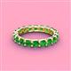 4 - Laida 3.40 mm Green Garnet Eternity Band 