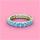 4 - Laida 3.40 mm Blue Topaz Eternity Band 