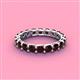4 - Laida 3.40 mm Red Garnet Eternity Band 