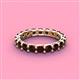 4 - Laida 3.40 mm Red Garnet Eternity Band 