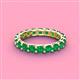 4 - Laida 3.40 mm Emerald Eternity Band 