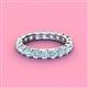 4 - Laida 3.40 mm Aquamarine Eternity Band 