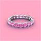 4 - Laida 3.40 mm Pink Sapphire Eternity Band 
