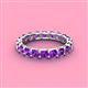 4 - Laida 3.40 mm Amethyst Eternity Band 