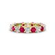 1 - Laida 3.40 mm Ruby and Diamond Eternity Band 