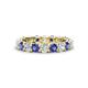 1 - Laida 3.40 mm Iolite and Diamond Eternity Band 
