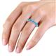 3 - Laida 3.80 mm Blue Topaz Eternity Band 