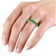 3 - Laida 3.80 mm Emerald Eternity Band 