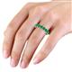 3 - Laida 3.80 mm Emerald Eternity Band 