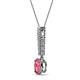 2 - Orah Pink Tourmaline and Diamond Journey Pendant 
