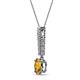 2 - Orah Citrine and Diamond Journey Pendant 