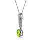 2 - Orah Peridot and Diamond Journey Pendant 