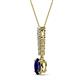 2 - Orah Blue Sapphire and Diamond Journey Pendant 