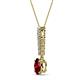 2 - Orah Ruby and Diamond Journey Pendant 