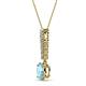 2 - Orah Aquamarine and Diamond Journey Pendant 