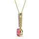 2 - Orah Pink Tourmaline and Diamond Journey Pendant 
