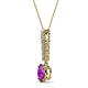 2 - Orah Amethyst and Diamond Journey Pendant 