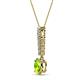 2 - Orah Peridot and Diamond Journey Pendant 