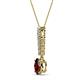 2 - Orah Red Garnet and Diamond Journey Pendant 