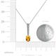 4 - Orah Citrine and Diamond Journey Pendant 