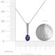 4 - Orah Iolite and Diamond Journey Pendant 