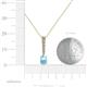 4 - Orah Aquamarine and Diamond Journey Pendant 
