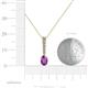 4 - Orah Amethyst and Diamond Journey Pendant 