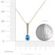 4 - Orah Blue Topaz and Diamond Journey Pendant 