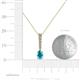 4 - Orah London Blue Topaz and Diamond Journey Pendant 