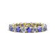 1 - Lucida 3.40 mm Tanzanite and Diamond Eternity Band 