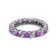2 - Lucida 3.40 mm Amethyst and Diamond Eternity Band 