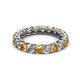 2 - Lucida 3.40 mm Citrine and Diamond Eternity Band 