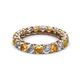 2 - Lucida 3.40 mm Citrine and Diamond Eternity Band 