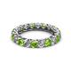 2 - Lucida 3.40 mm Peridot and Diamond Eternity Band 