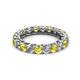 2 - Lucida 3.40 mm Yellow Sapphire and Diamond Eternity Band 