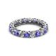 2 - Lucida 3.40 mm Tanzanite and Diamond Eternity Band 