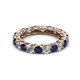 2 - Lucida 3.40 mm Blue Sapphire and Diamond Eternity Band 