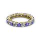 2 - Lucida 3.40 mm Tanzanite and Diamond Eternity Band 