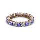 2 - Lucida 3.40 mm Tanzanite and Diamond Eternity Band 