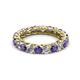 2 - Lucida 3.40 mm Iolite and Diamond Eternity Band 
