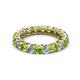 2 - Lucida 3.40 mm Peridot and Diamond Eternity Band 