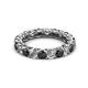 2 - Lucida 3.40 mm Black and White Diamond Eternity Band 