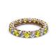 2 - Lucida 3.40 mm Yellow and White Diamond Eternity Band 