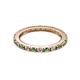 2 - Gracie 2.00 mm Round Green Garnet and Diamond Eternity Band 