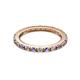 2 - Gracie 2.00 mm Round Iolite and Diamond Eternity Band 