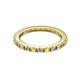 2 - Gracie 2.00 mm Round Yellow Sapphire and Diamond Eternity Band 