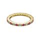 2 - Gracie 2.00 mm Round Ruby and Diamond Eternity Band 