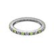 2 - Gracie 2.00 mm Round Peridot and Diamond Eternity Band 